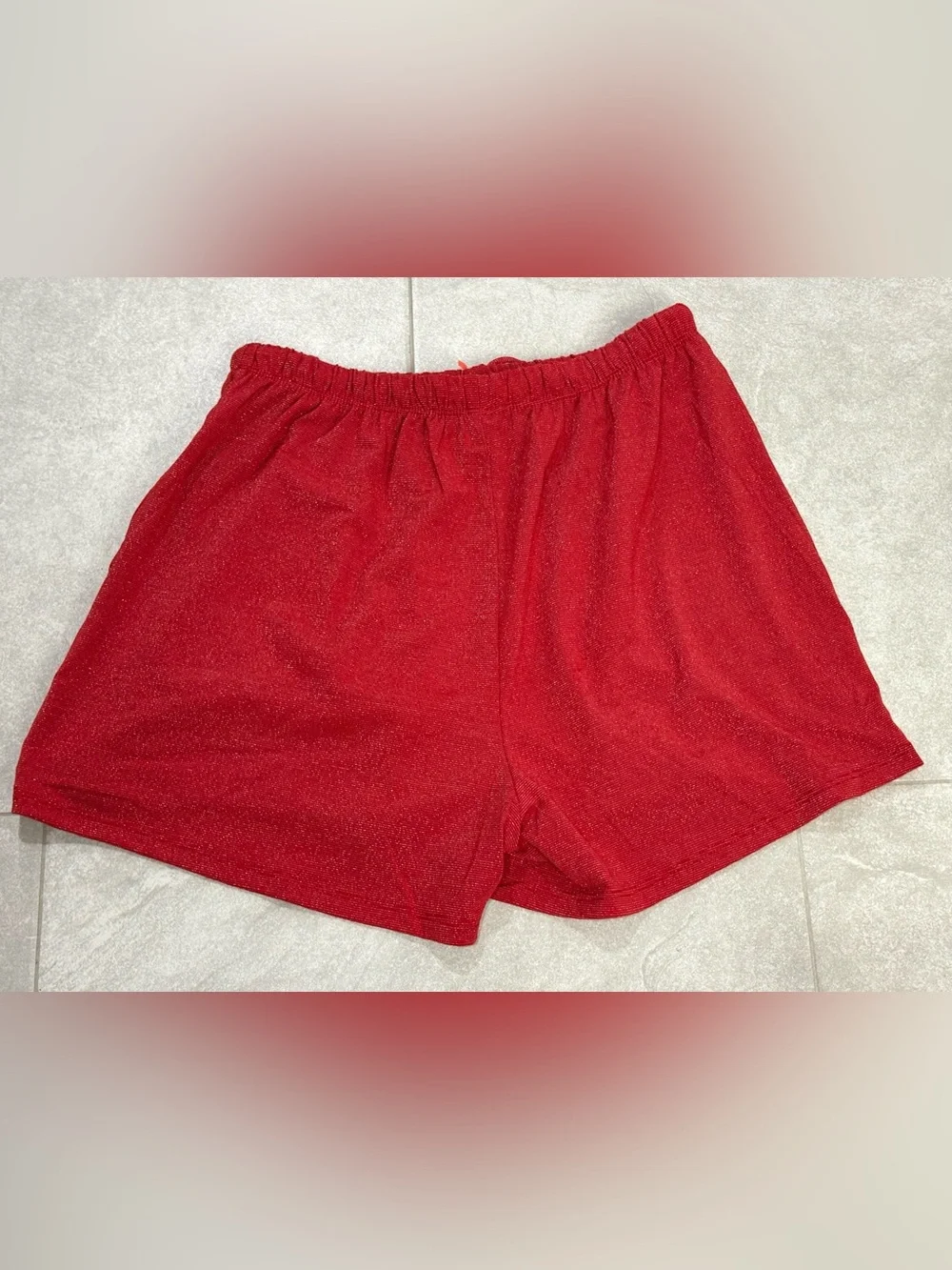 Colsie Red Sparkle 3-Piece Pajama Lounge Set Size XS